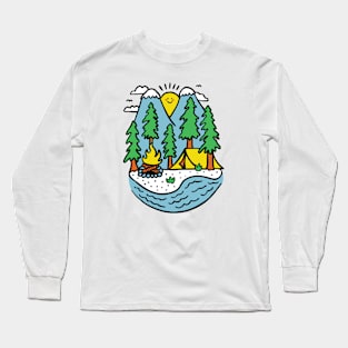 Happy Camping Long Sleeve T-Shirt